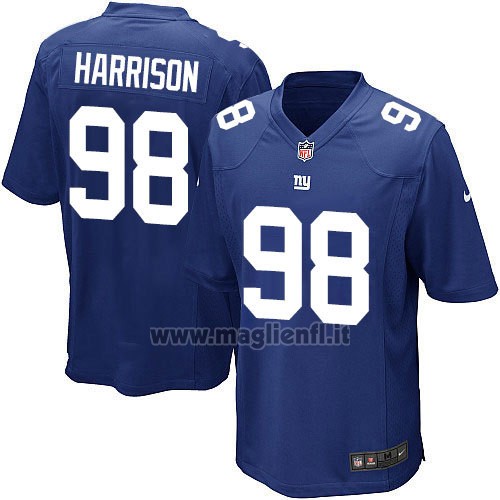 Maglia NFL Game New York Giants Harrison Blu